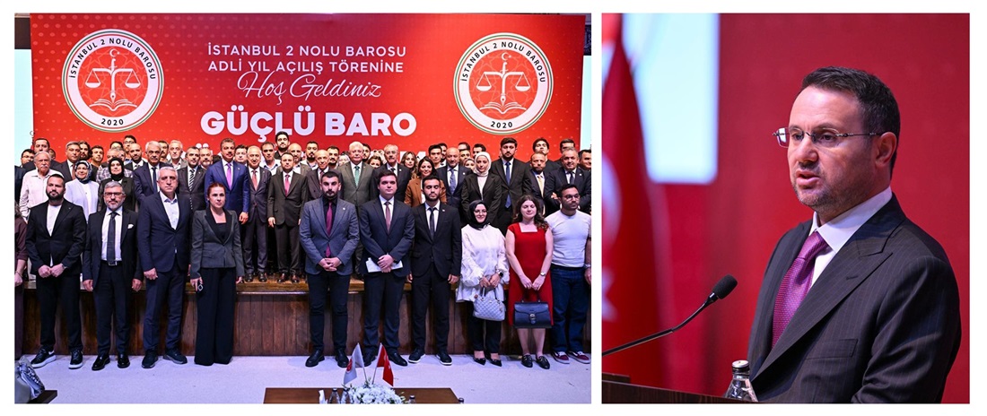 ADALET BAKANI AKIN GÜRLEK İSTANBUL 2 NO’LU BAROSU'NUN ADLİ YIL AÇILIŞ TÖRENİNE KATILDI