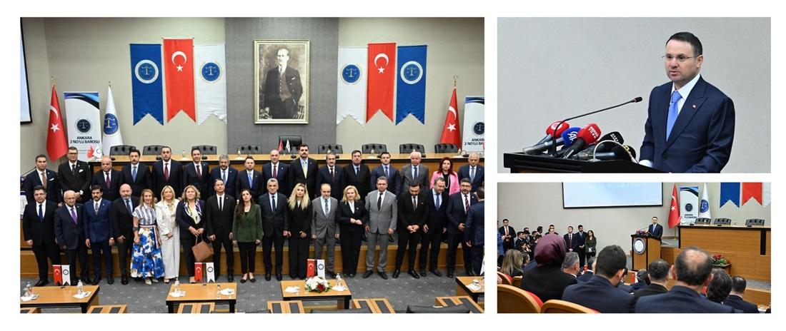 ADALET BAKANI AKIN GÜRLEK, ANKARA 2 NO’LU BAROSUNUN ADLİ YIL AÇILIŞ PROGRAMINA KATILDI